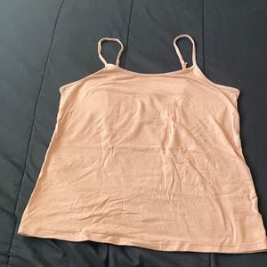 Tan spaghetti strap tank top